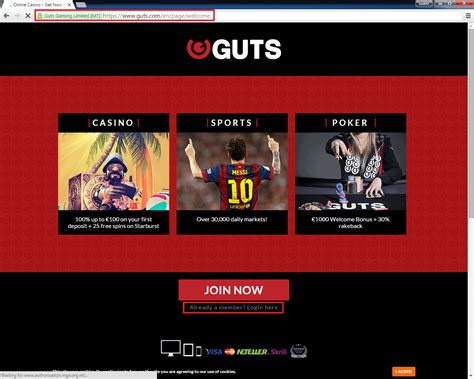 guts casino login